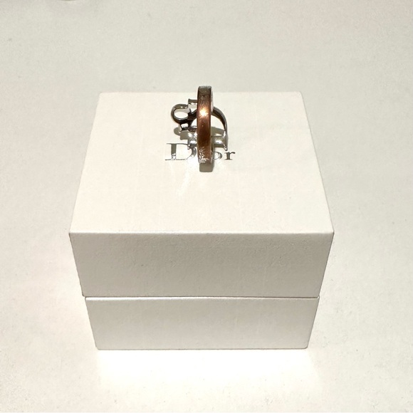 Dior Oblique Silver Plated Ring 7 - Picture 5 of 5
